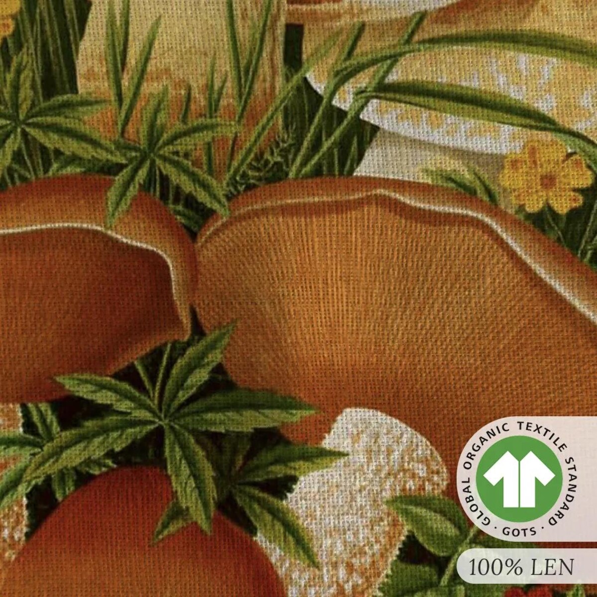 Lniany ręcznik kuchenny - Jesienne grzyby