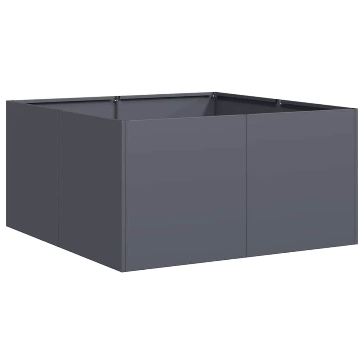 vidaXL Doniczka Antracyt 80x80x40 cm Stal walcowana na zimno