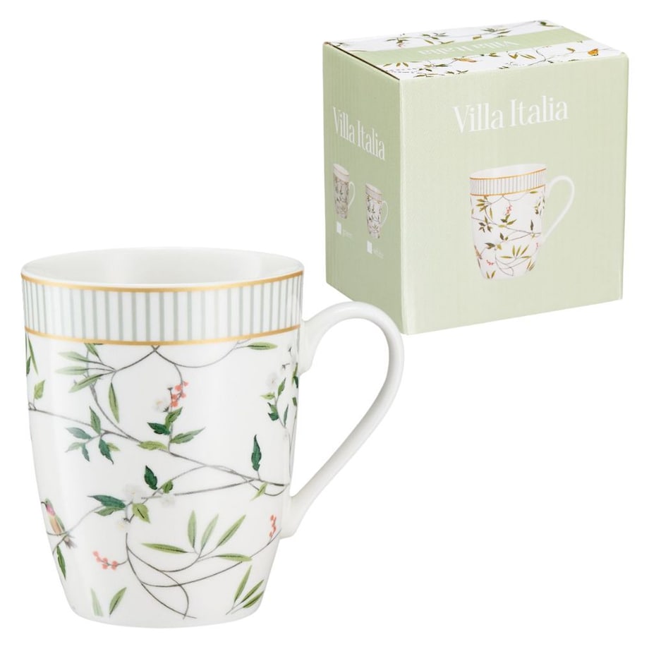 VILLA ITALIA Kubek porcelanowy 330 ml NORIKO WHITE