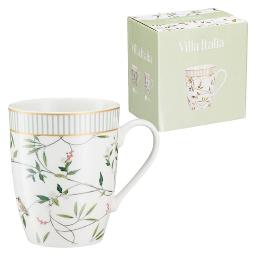 VILLA ITALIA Kubek porcelanowy 330 ml NORIKO WHITE