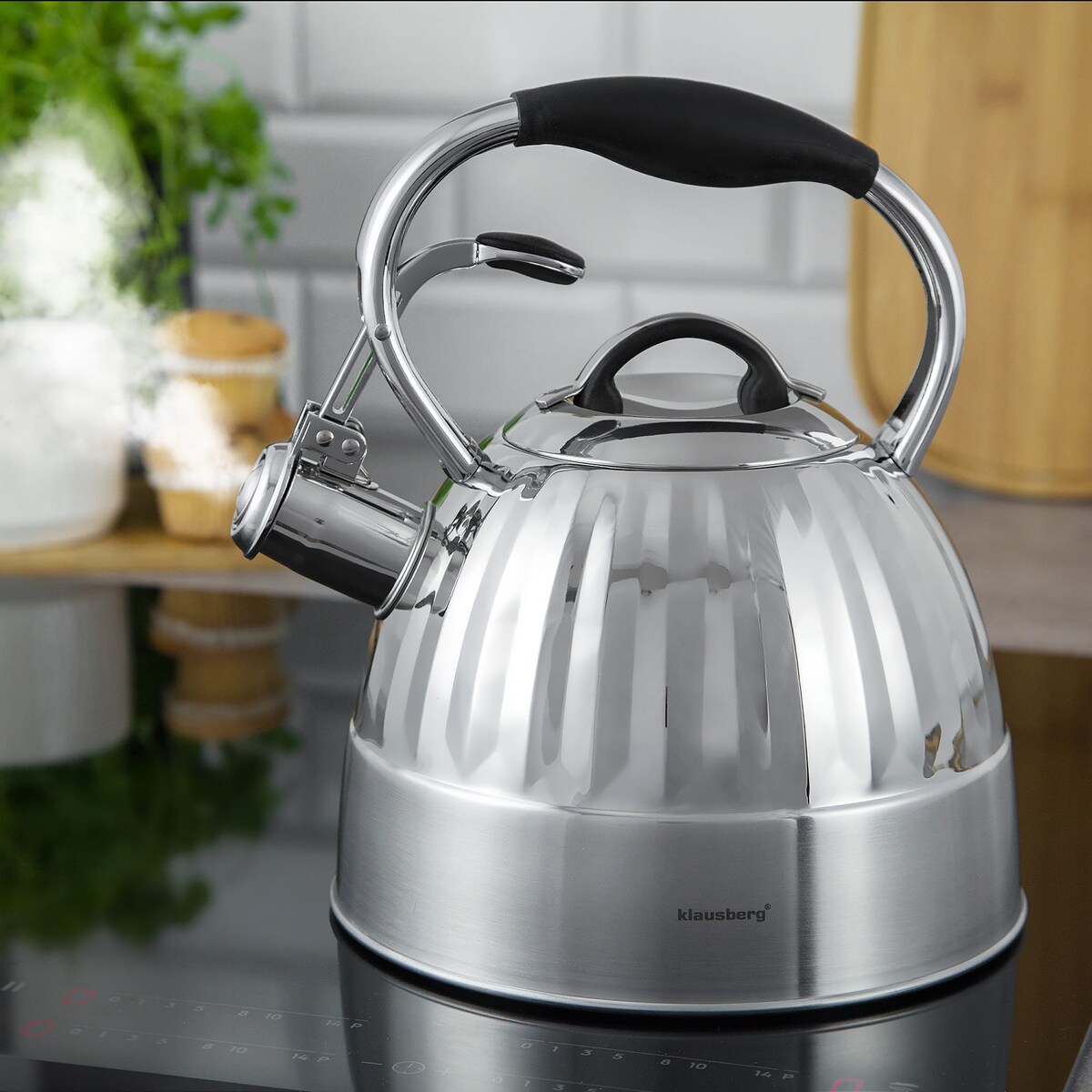 Czajnik stalowy z gwizdkiem 3.0L KLAUSBERG