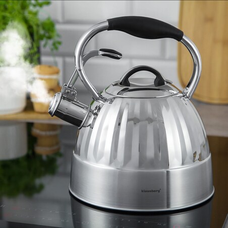 Czajnik stalowy z gwizdkiem 3.0L KLAUSBERG