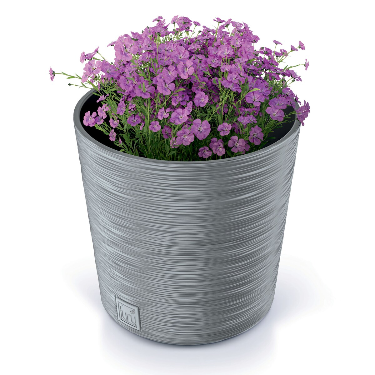 Doniczka Donica Ogrodowa 25 Cm Okrągła Na Taras Do Ogrodu Domu Szary