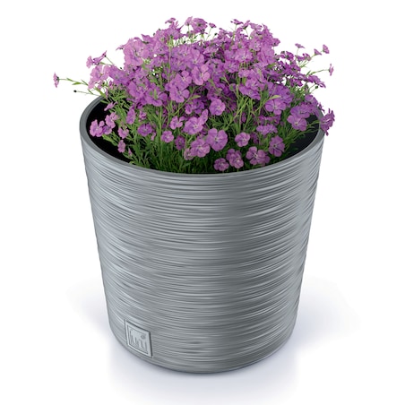 Doniczka Donica Ogrodowa 25 Cm Okrągła Na Taras Do Ogrodu Domu Szary