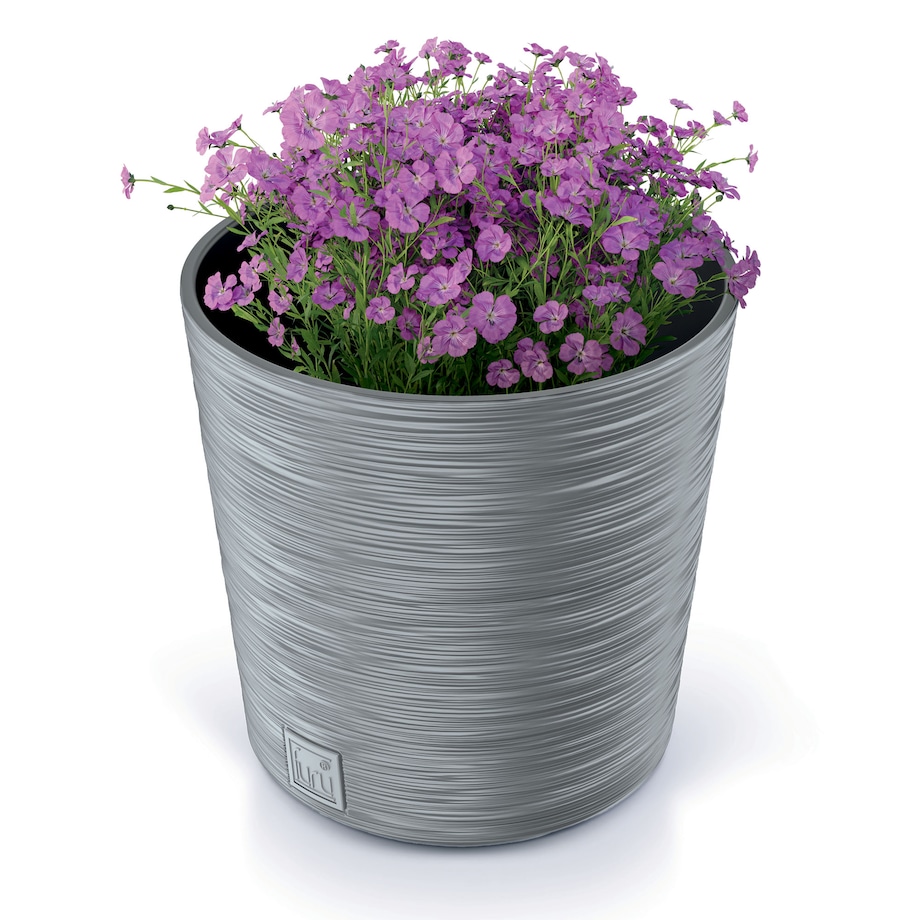 Doniczka Donica Ogrodowa 25 Cm Okrągła Na Taras Do Ogrodu Domu Szary