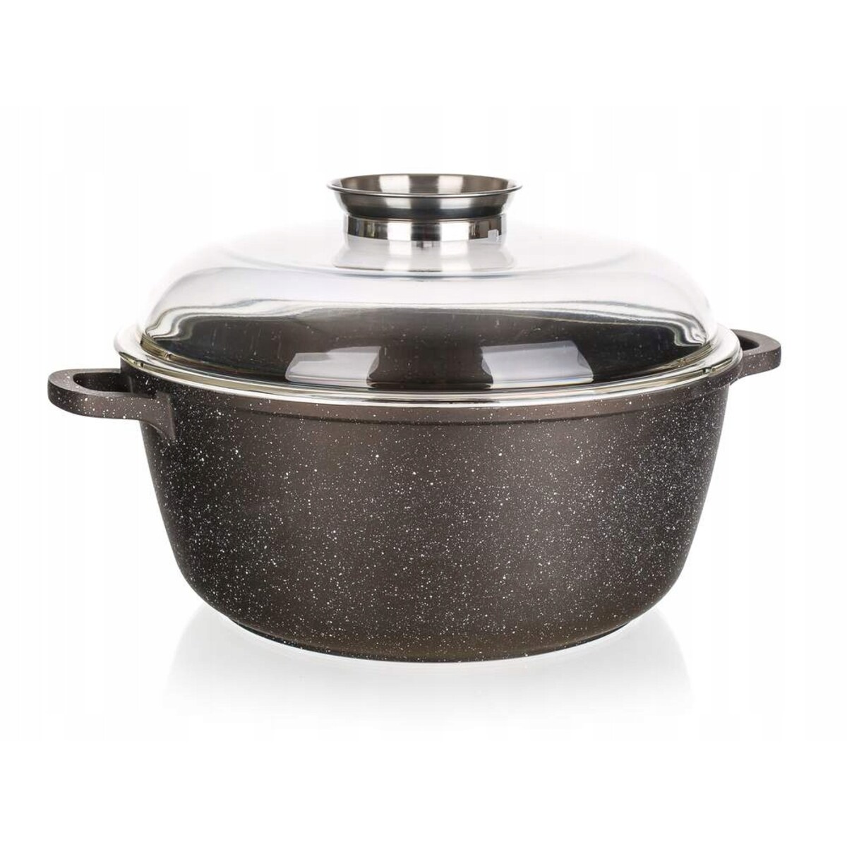 GARNEK GRANITE BROWN 6,7L z Pokrywą i dozownikiem