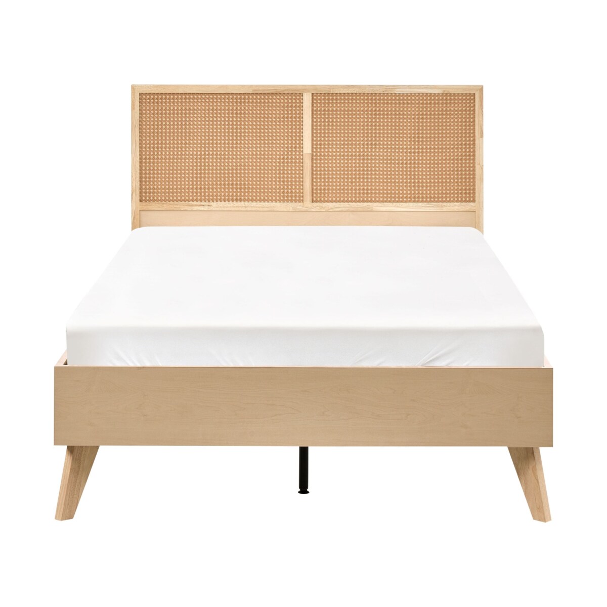 Łóżko Technorattan MONPAZIER 120 x 200 cm Jasnobrązowy