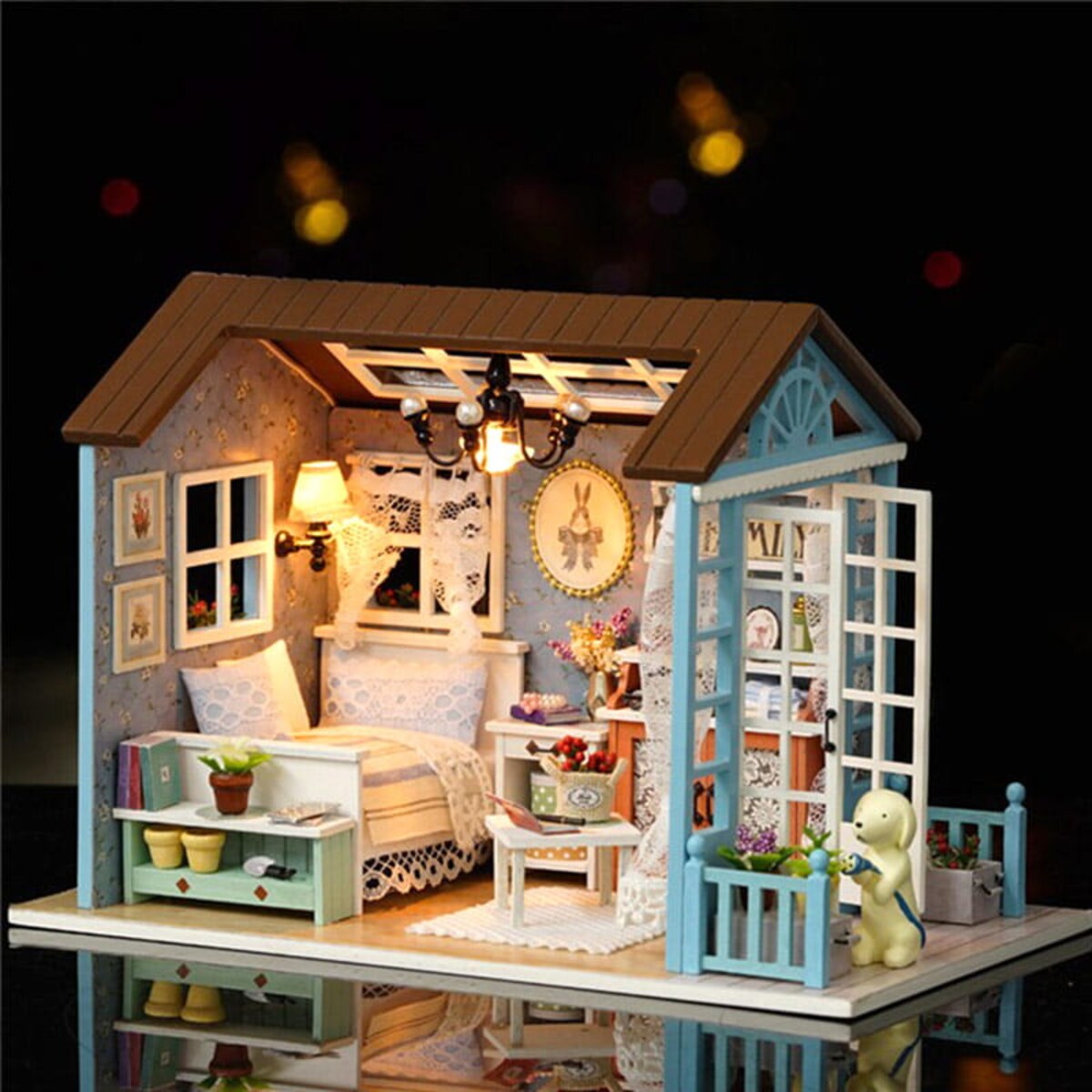 Miniaturowy domek - Leśniczówka w Bieszczadach