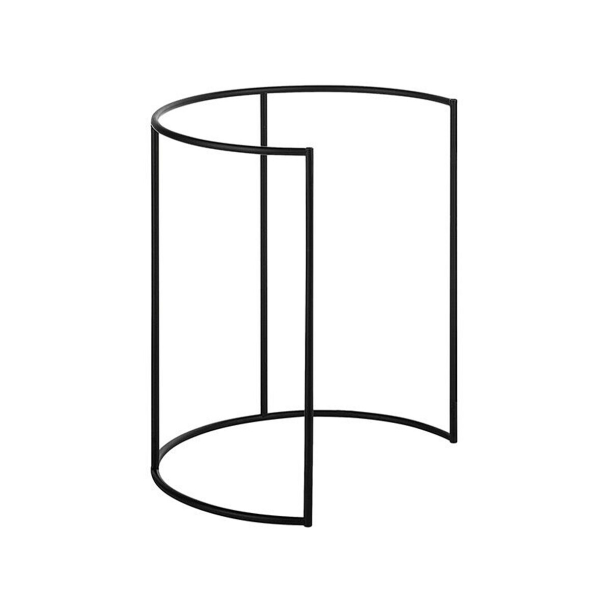 Zestaw 2 stolików pomocniczych TWINS Metal Czarny