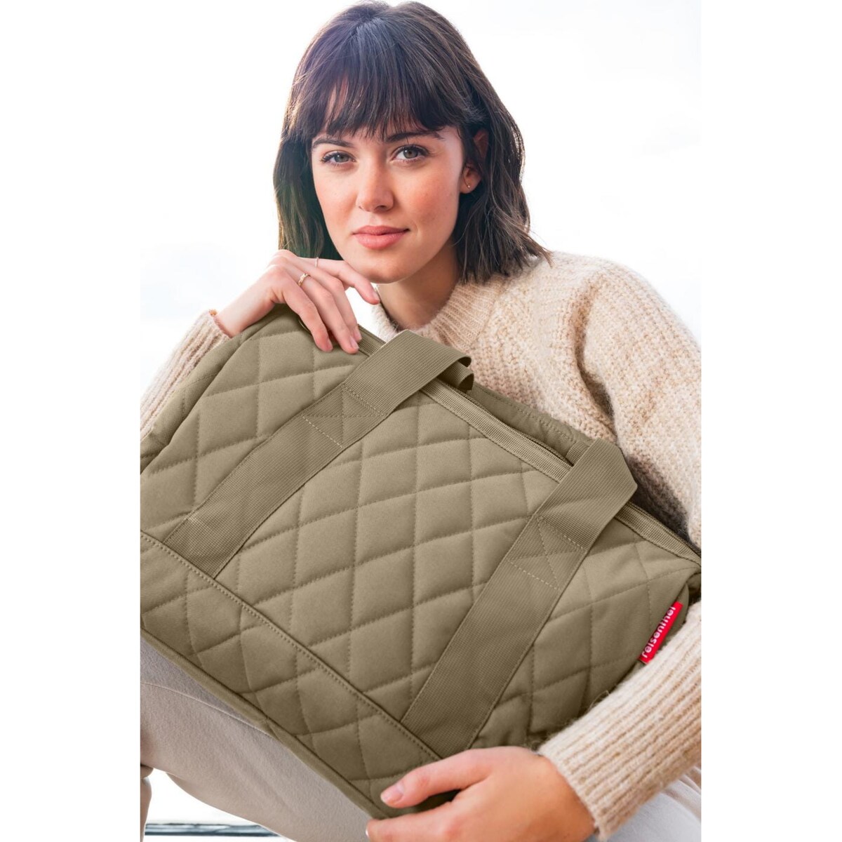 Torba ALLROUNDER M, rhombus olive