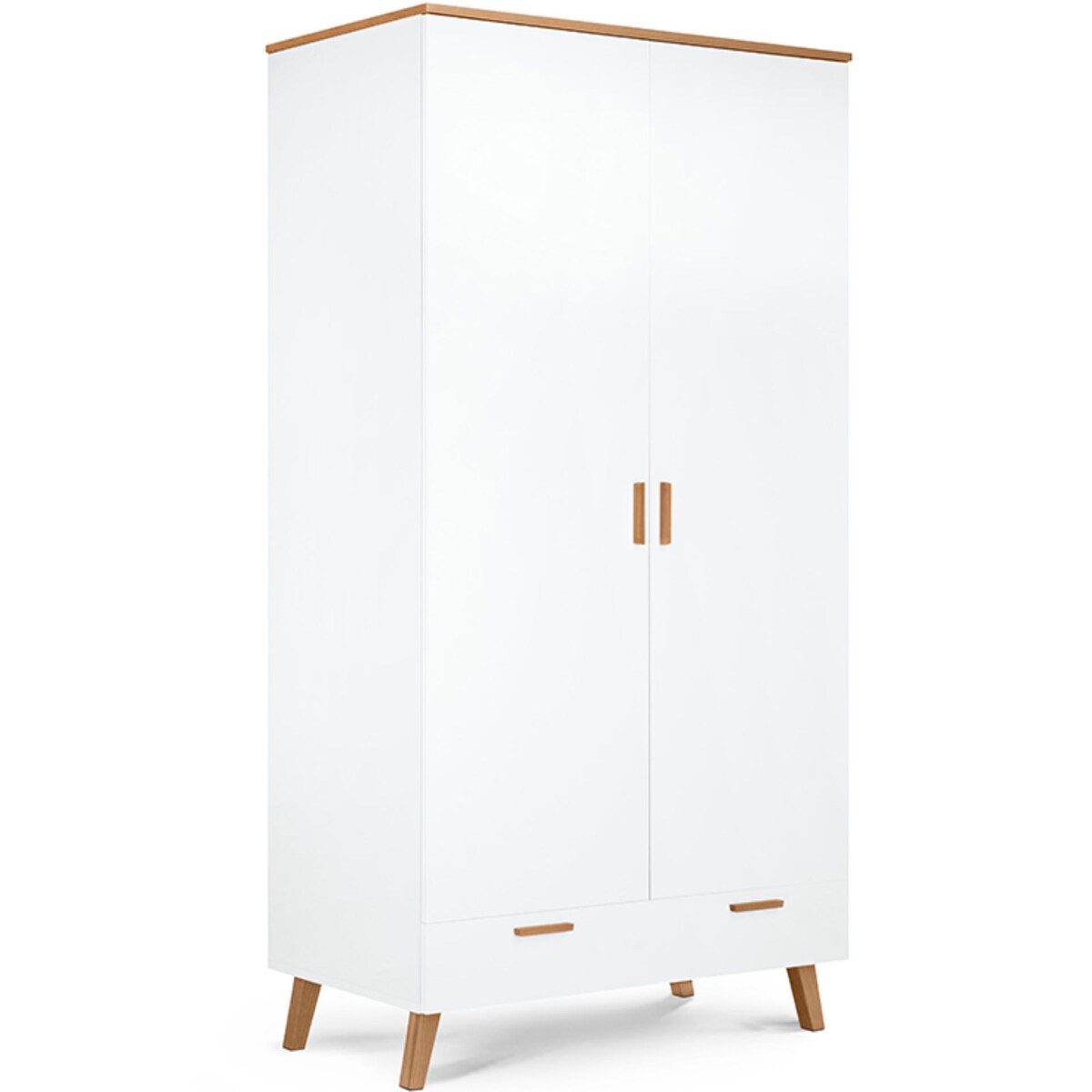 KONSIMO FRISK Biała szafa skandynawska