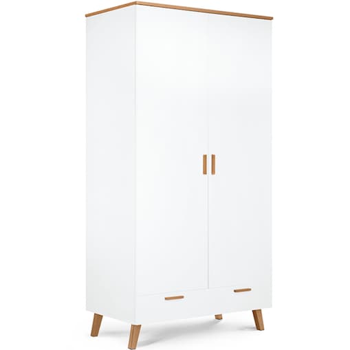 KONSIMO FRISK Biała szafa skandynawska