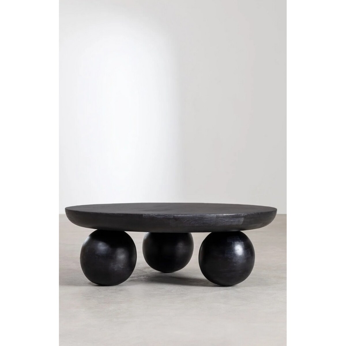 Stolik z drewna mango Balls orzechowy Ø90 cm