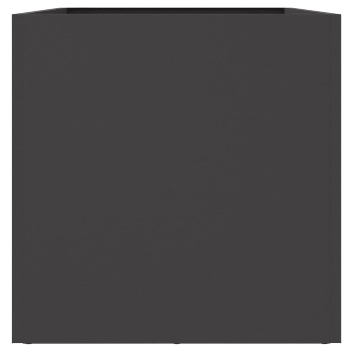 vidaXL Donica, czarna, 62x30x29 cm, stal