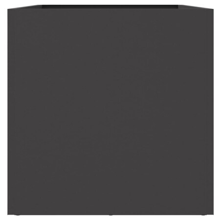 vidaXL Donica, czarna, 62x30x29 cm, stal