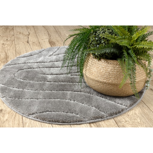 Dywan łazienkowy SUPREME koło WAVES fale, koło 50 cm