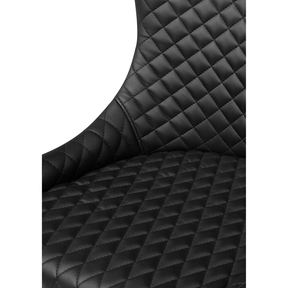 Zestaw 2 krzeseł do jadalni ekoskóra czarny SOLANO