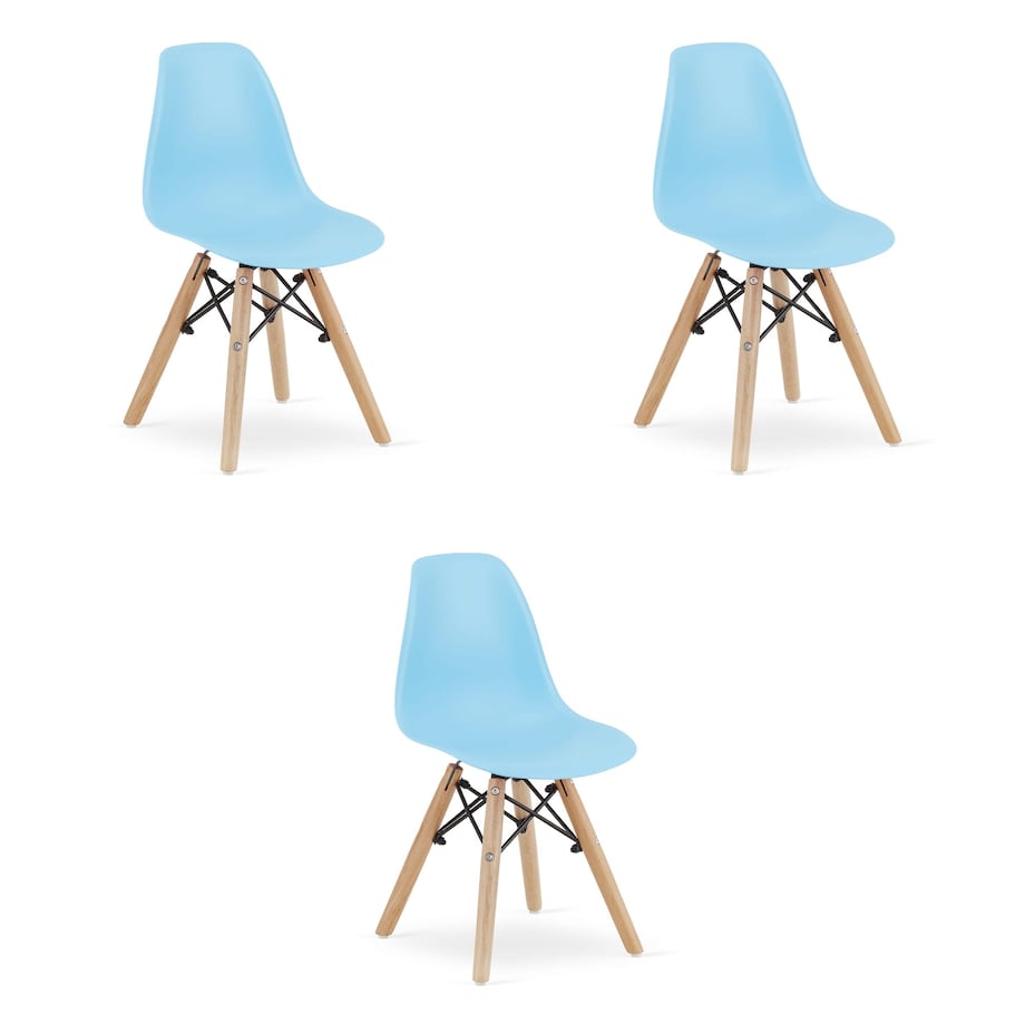 Krzesło Do Jadalni Kuchni Salonu Zubi - Niebieskie X 3