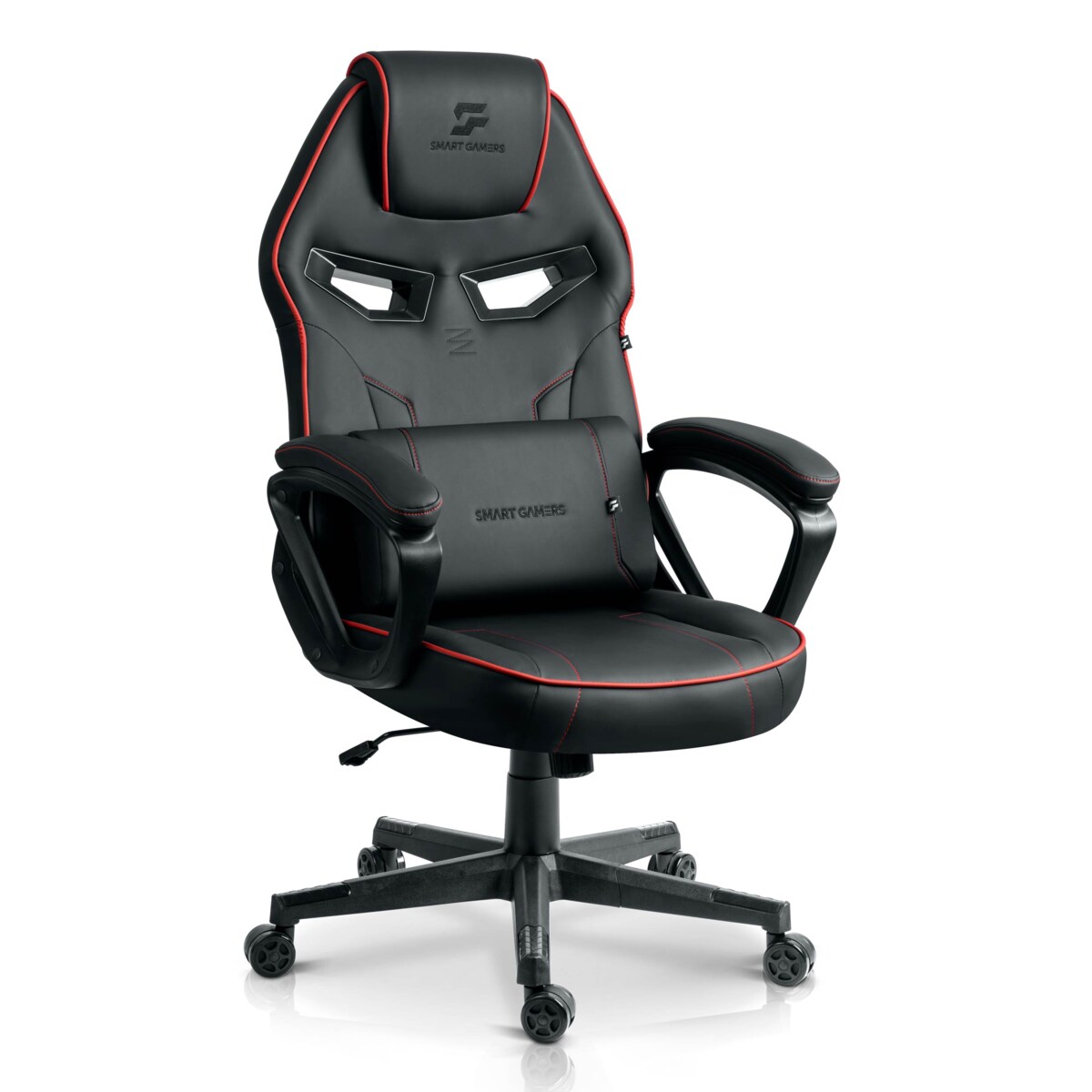Fotel gamingowy obrotowy dla gracza Sofotel Furon czarno-czerwony