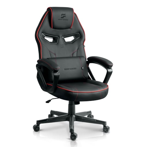 Fotel gamingowy obrotowy dla gracza Sofotel Furon czarno-czerwony