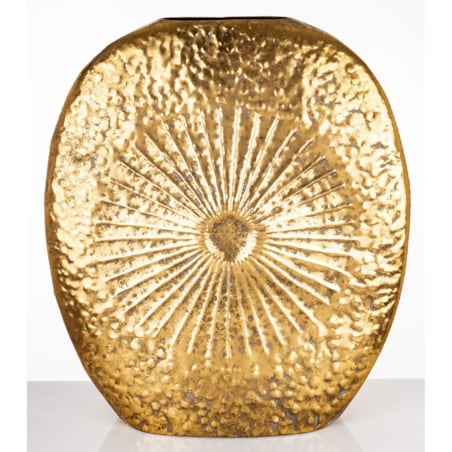 Wazon metalowy złoty 74x65x10,5 cm ZLATO