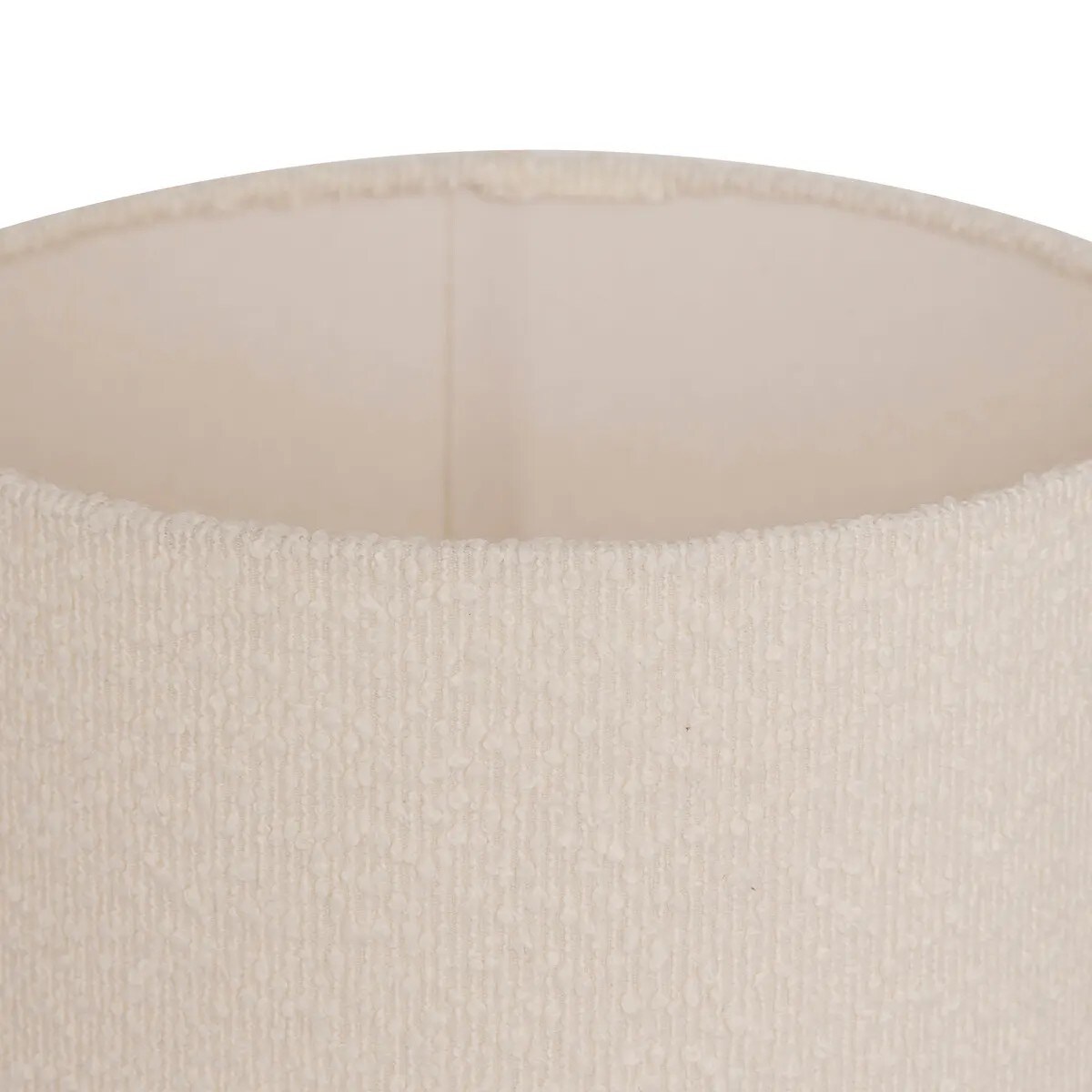 Lampa podłogowa z materiałem, kremowa, Solal, 124 cm