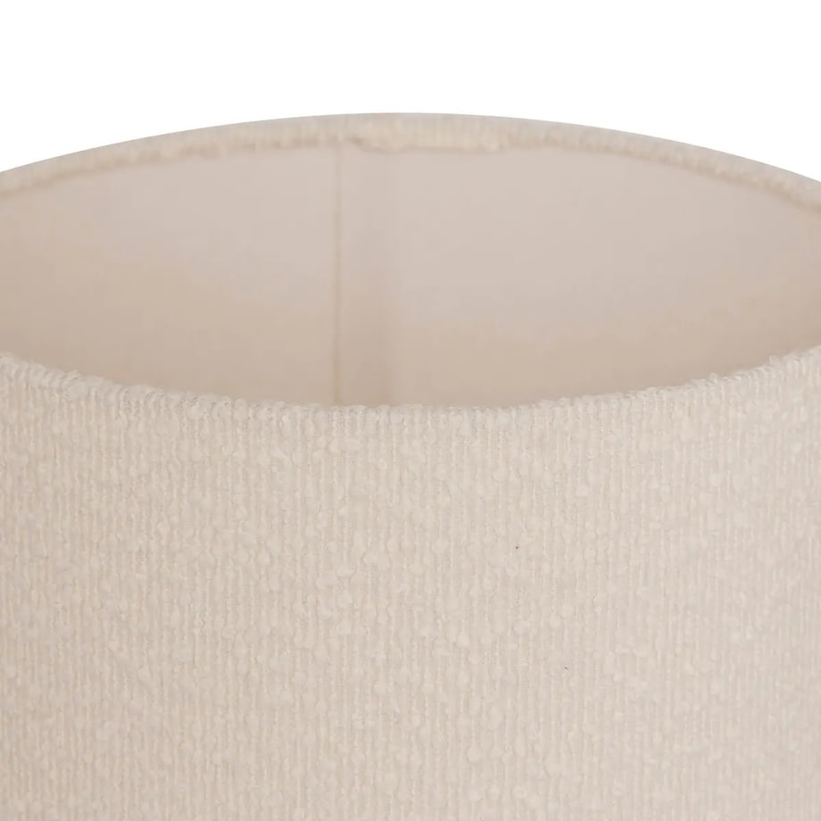 Lampa podłogowa z materiałem, kremowa, Solal, 124 cm