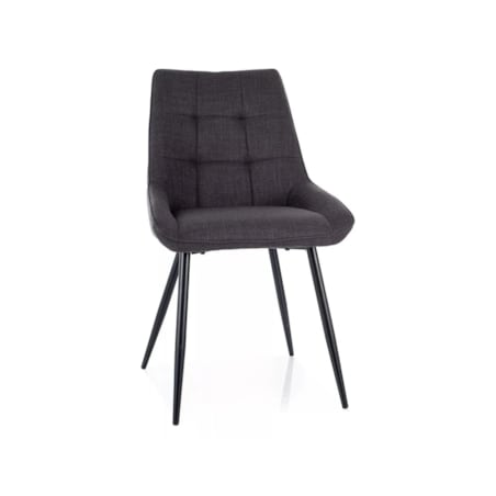 Krzesło tapicerowane KLIF BJORN ciemnoszare