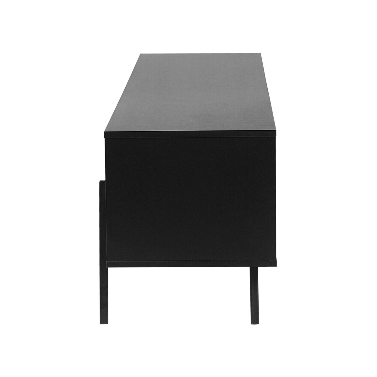 Szafka RTV jasne drewno z czarnym BLACKPOOL