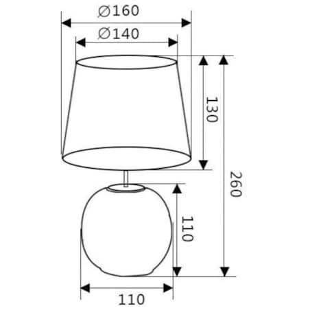 Nocna LAMPKA stojąca SOPHIA R50821015 RL Light stołowa LAMPA abażurowa na biurko ceramiczna zielona złota, RL Light