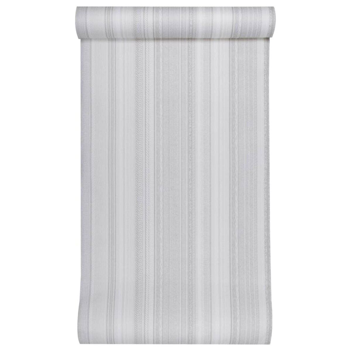 vidaXL Tapeta 3D z wzorem w pasy, szara, 10x0,53 m, flizelina