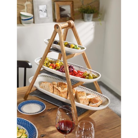 Półmisek na przystawki Casale Blu, 44 x 14 cm, Villeroy & Boch