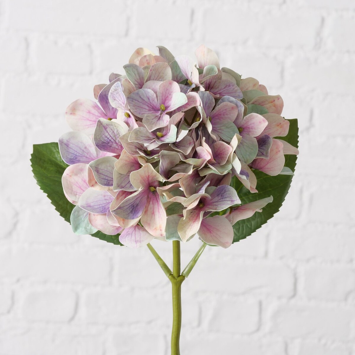 Sztuczna hortensja na łodydze, 46 cm