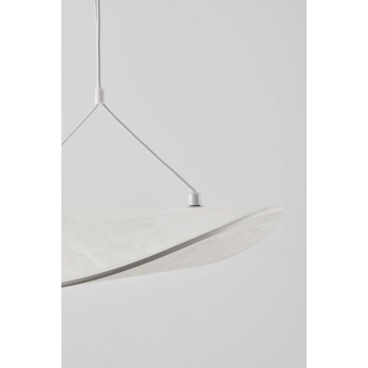 Lampa wisząca LED w tkaninie Zelvon 80 cm