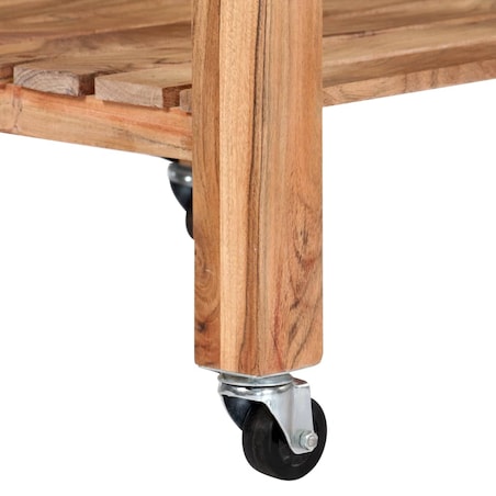 vidaXL Wózek kuchenny, 58 x 58 x 89 cm, lite drewno akacjowe