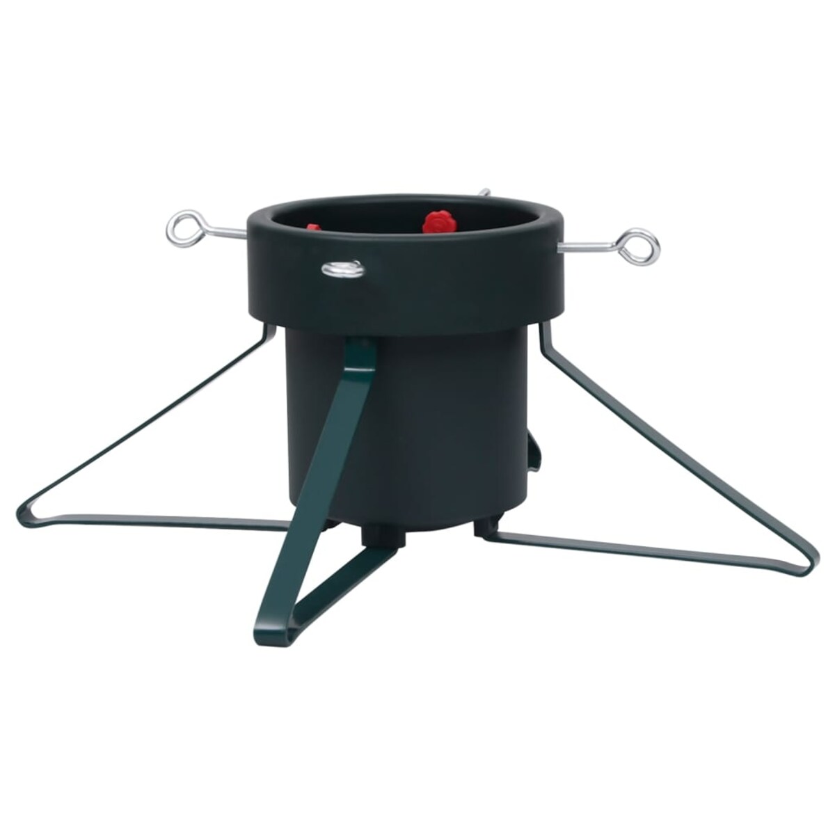 vidaXL Stojak pod choinkę, czarny, 46x46x19 cm