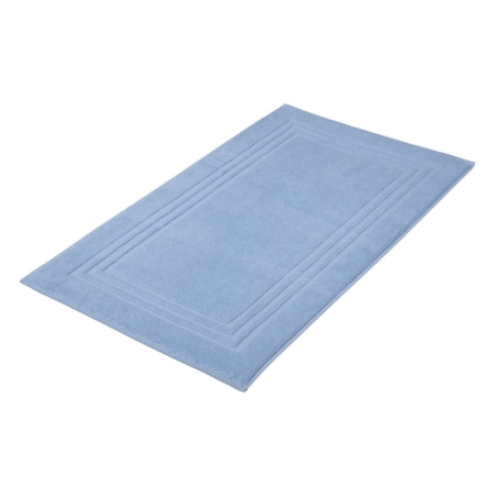 Kleine Wolke Lodge Wegański Dywanik Frotte niebieski 50x 80 cm ECO LIVING