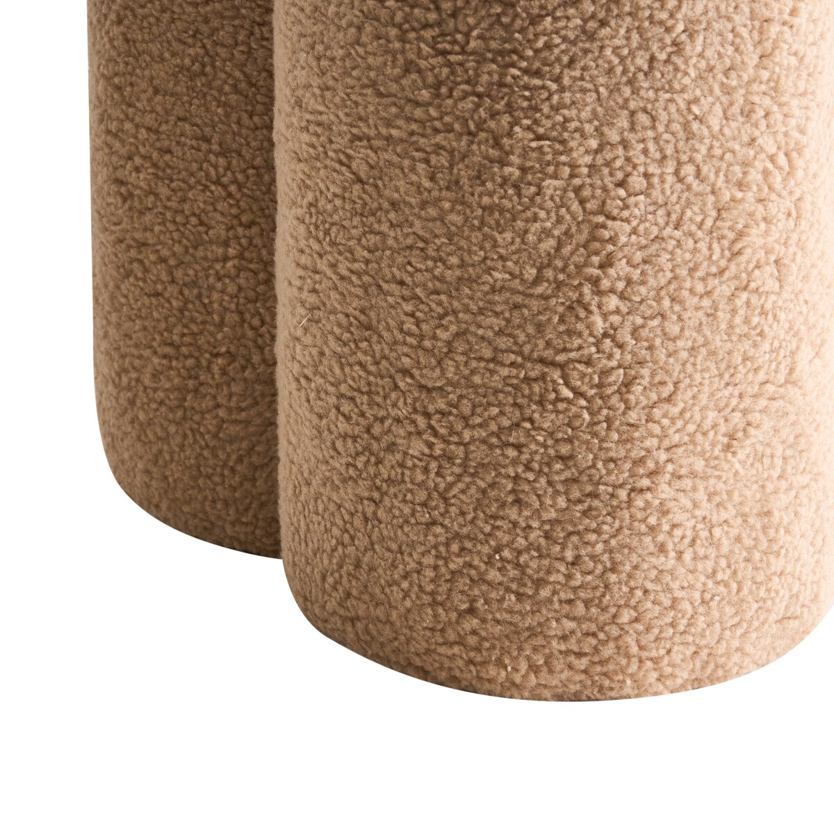 Puf CARRINGTON Boucle Beżowy