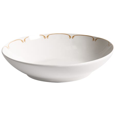 Zastawa stołowa 12-częściowa CHAROLI Porcelana Biały/ złoty