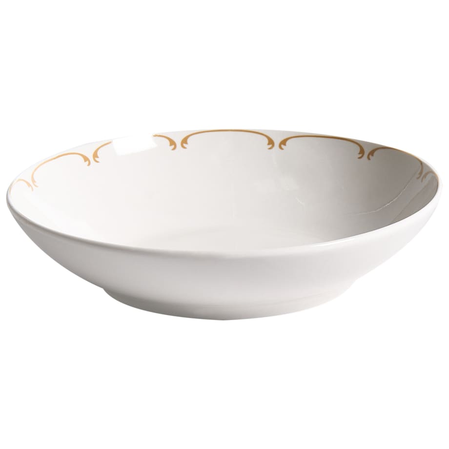Zastawa stołowa 12-częściowa CHAROLI Porcelana Biały/ złoty