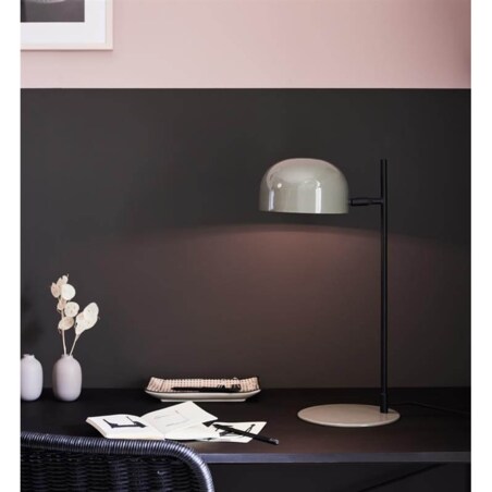 Regulowana lampa stojąca Pose na biurko szara czarna