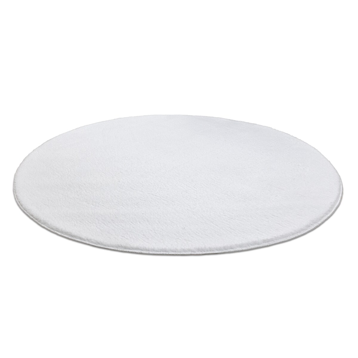 Dywan LINDO koło biały do prania, koło 150 cm