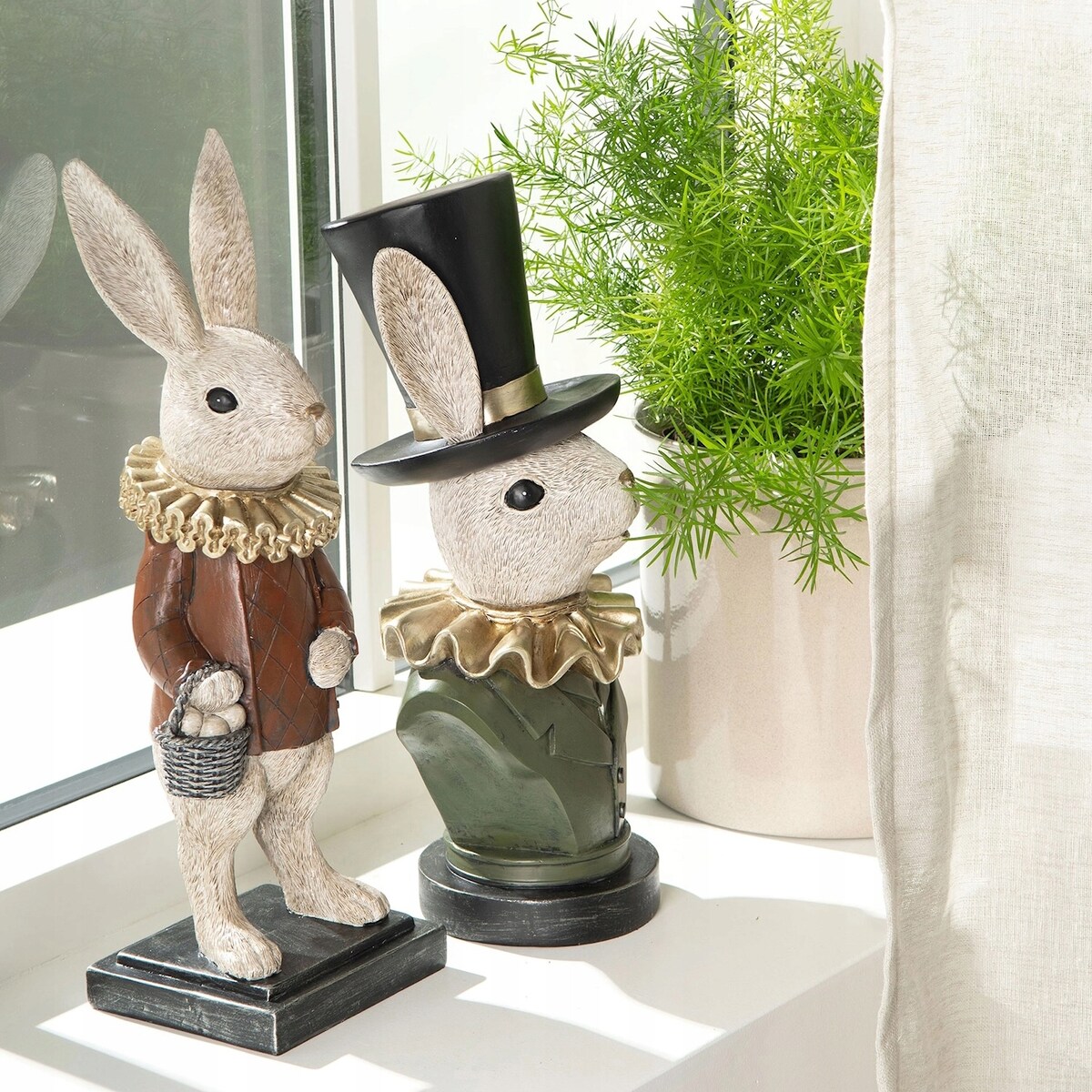 ZAJĄC WIELKANOCNY FIGURKA KRÓLIK ZAJĄCZEK DEKORACJA OZDOBA NA WIELKANOC