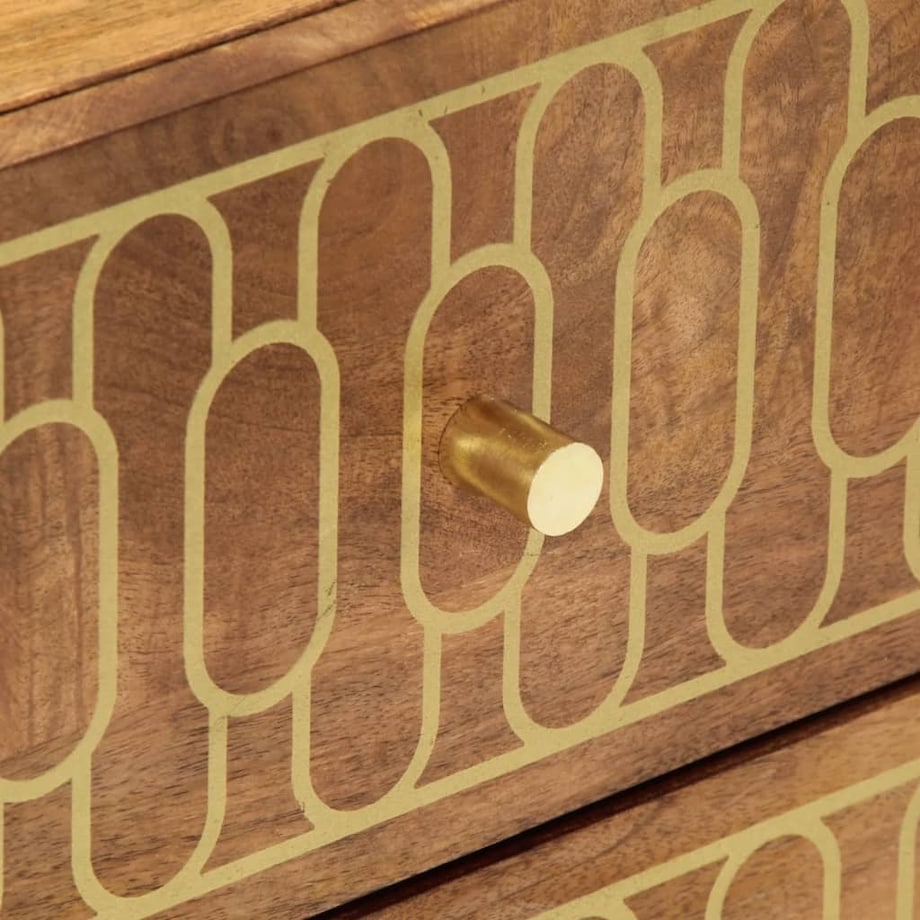 vidaXL Szafki nocne, 2 szt., 40x33x46 cm, lite drewno mango