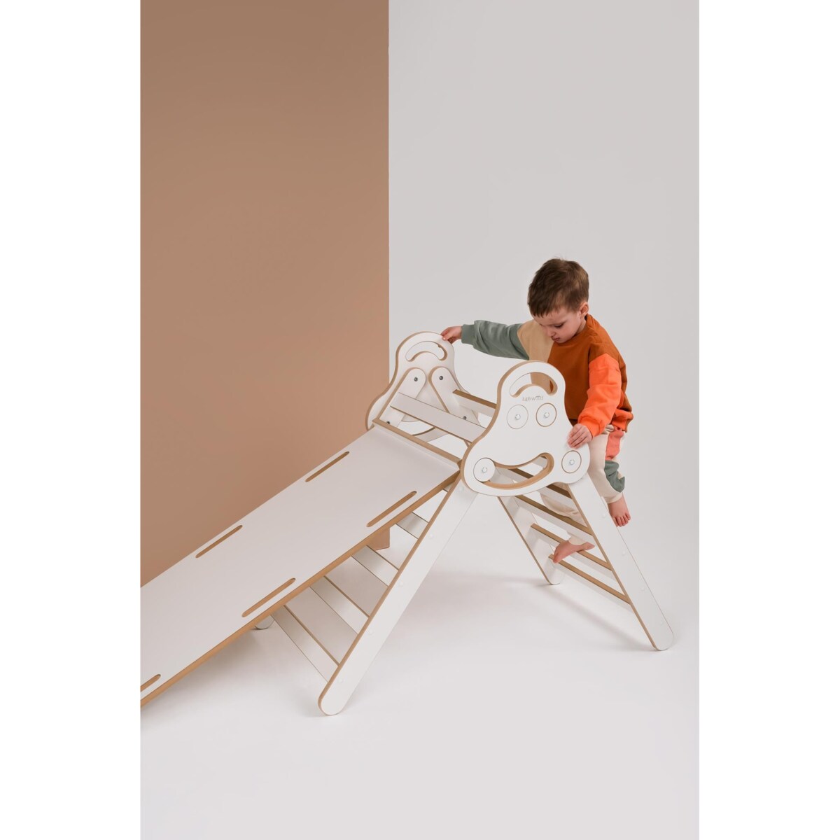 Drabinka Pikler + DUŻA zjeżdżalnia CHMURKI