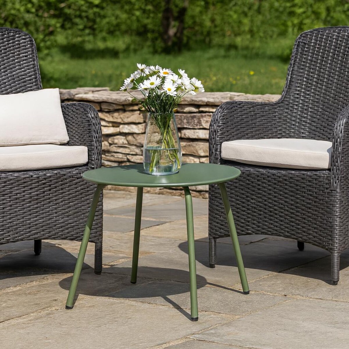 Okrągły stolik stalowy tarasowy RONDO, Ø 50 cm