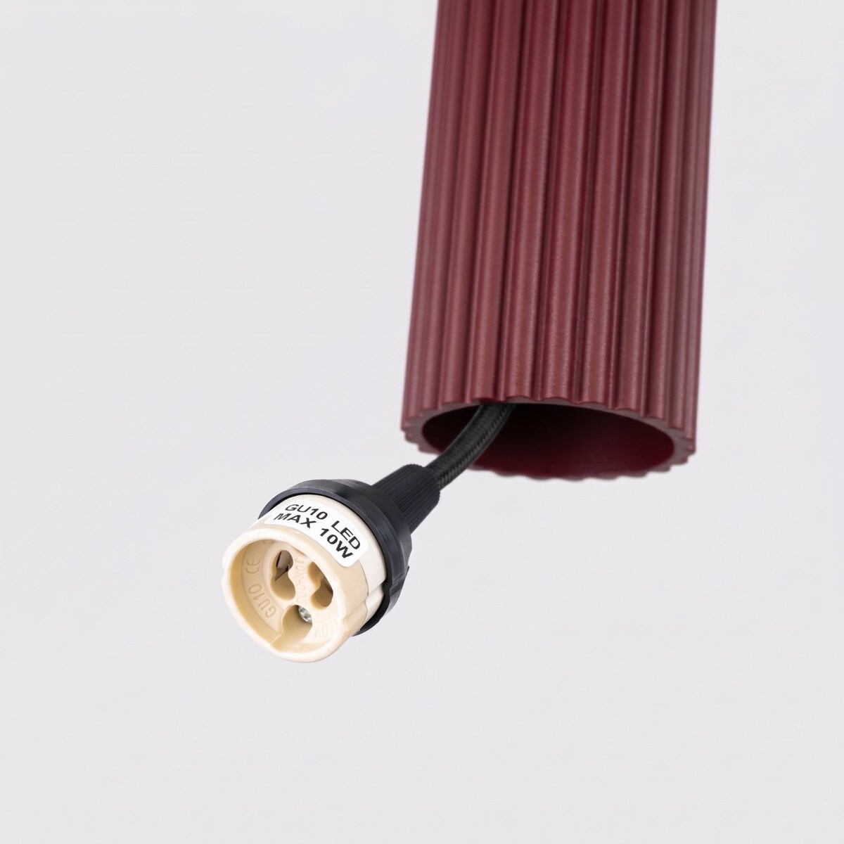 Lampa wisząca KARBON 1 burgund