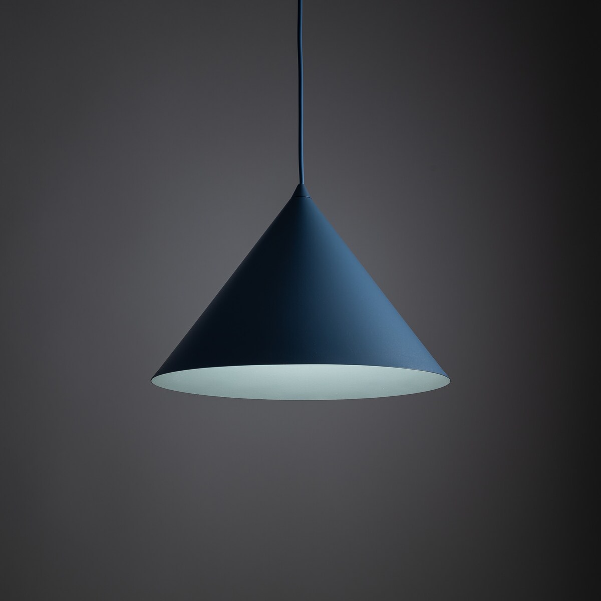 Lampa wisząca TK Lighting CONO L NAVY granatowa E27 regulowana wysokość 160 cm do salonu i jadalni