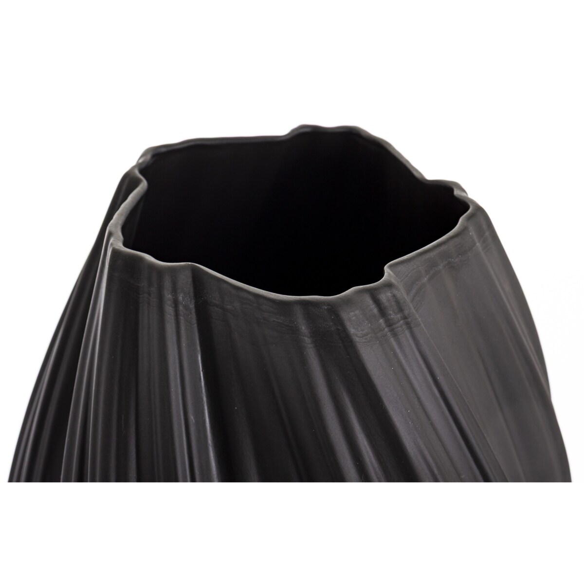 Wazon porcelanowy 34x18x18 cm MARIKO czarny