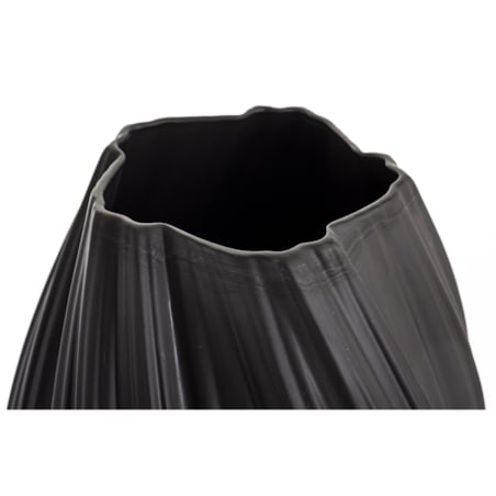 Wazon porcelanowy 34x18x18 cm MARIKO czarny